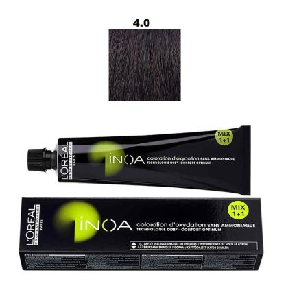 Vopsea de par permanenta L’Oréal Professionnel Inoa 4.0 Baza ultra-naturala, 60 ml - Abbate.ro