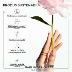 Set Kérastase Gloss Absolu Bain Hydra Glaze – Sampon reincarcabil, 500 ml +  Rezerva sampon, 500ml