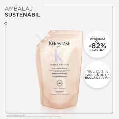 Set Kérastase Gloss Absolu Bain Hydra Glaze – Sampon reincarcabil, 500 ml +  Rezerva sampon, 500ml